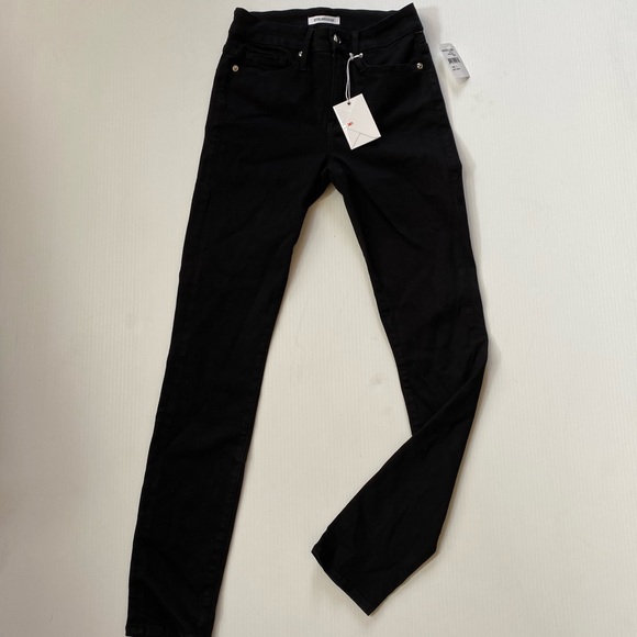 Good American Good Legs Black Jeans 2/26 Skinny - Picture 4 of 11